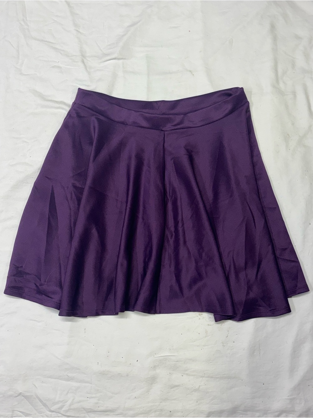 Women's Purple Skater Skirt - Flattering Circle Silhouette
